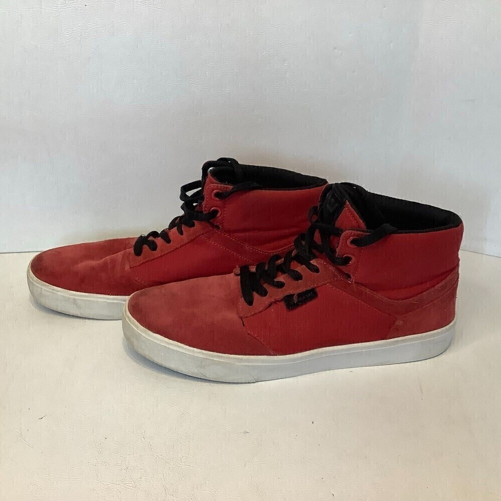 Men's Supra Red Suede Shoes Size 9 #08048-602-M